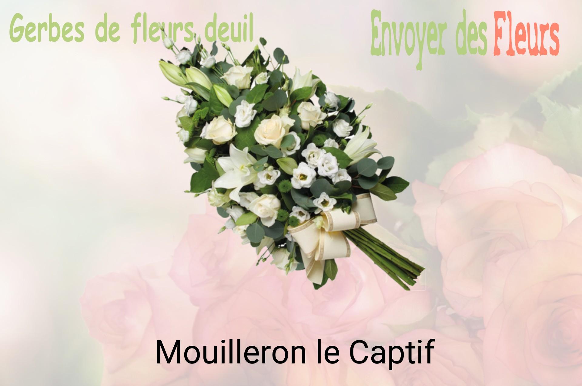 Gerbe de fleurs de deuil livrée à Mouilleron-le-Captif
